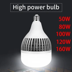 Bombilla LED E27 de alta potencia, lámpara de foco, 160W, 140W, 120W, 100W, 80W, 60W, 50W, 40W, CA 220V, 230 V, 240V