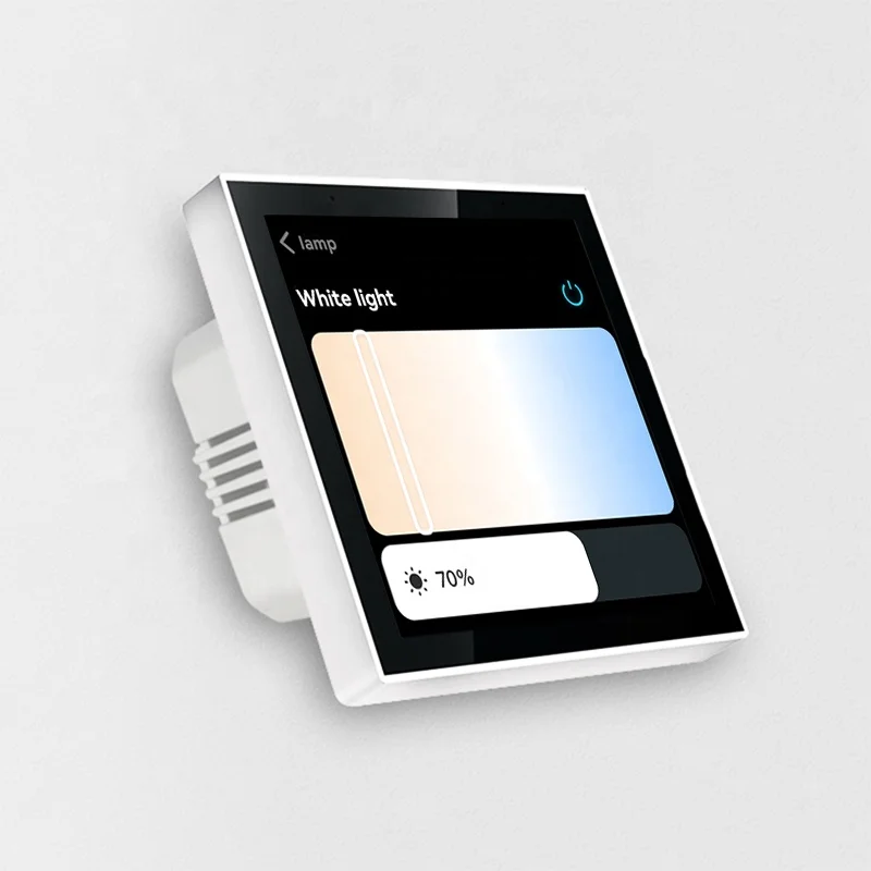 

4 Inch Tuya Smart Zigbee Gateway Smart Central Control Panel Smart Dimmer Switch Wall Panel Control The Lights Curtains