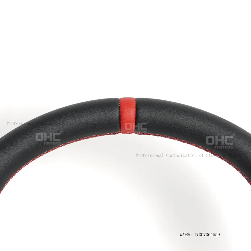Hot-selling exclusive product suitable for Chevrolet Corvette C6 07 model full-leather car steering wheel modification view 4
