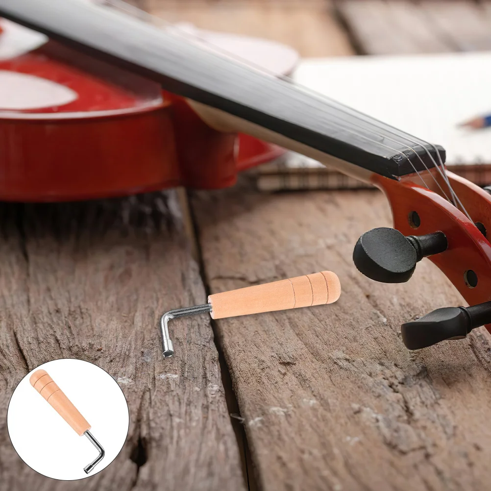 

5Pcs Lyre Tuning Wrench Precise Adjustments Ergonomic Wooden Handle Prevent Slipping Ideal Practice Performances