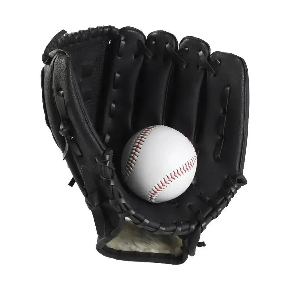 1Pcs Outdoor Sport Baseball Glove Baseball Training Practice Equipment Batting Gloves 10.5inch PU Leather view 3