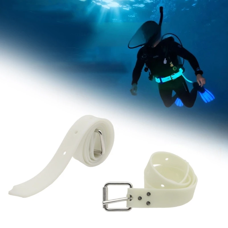 

Diving Weight Belt Silicone Weight Belt Dive Waist Belt Quick Releases Buckle