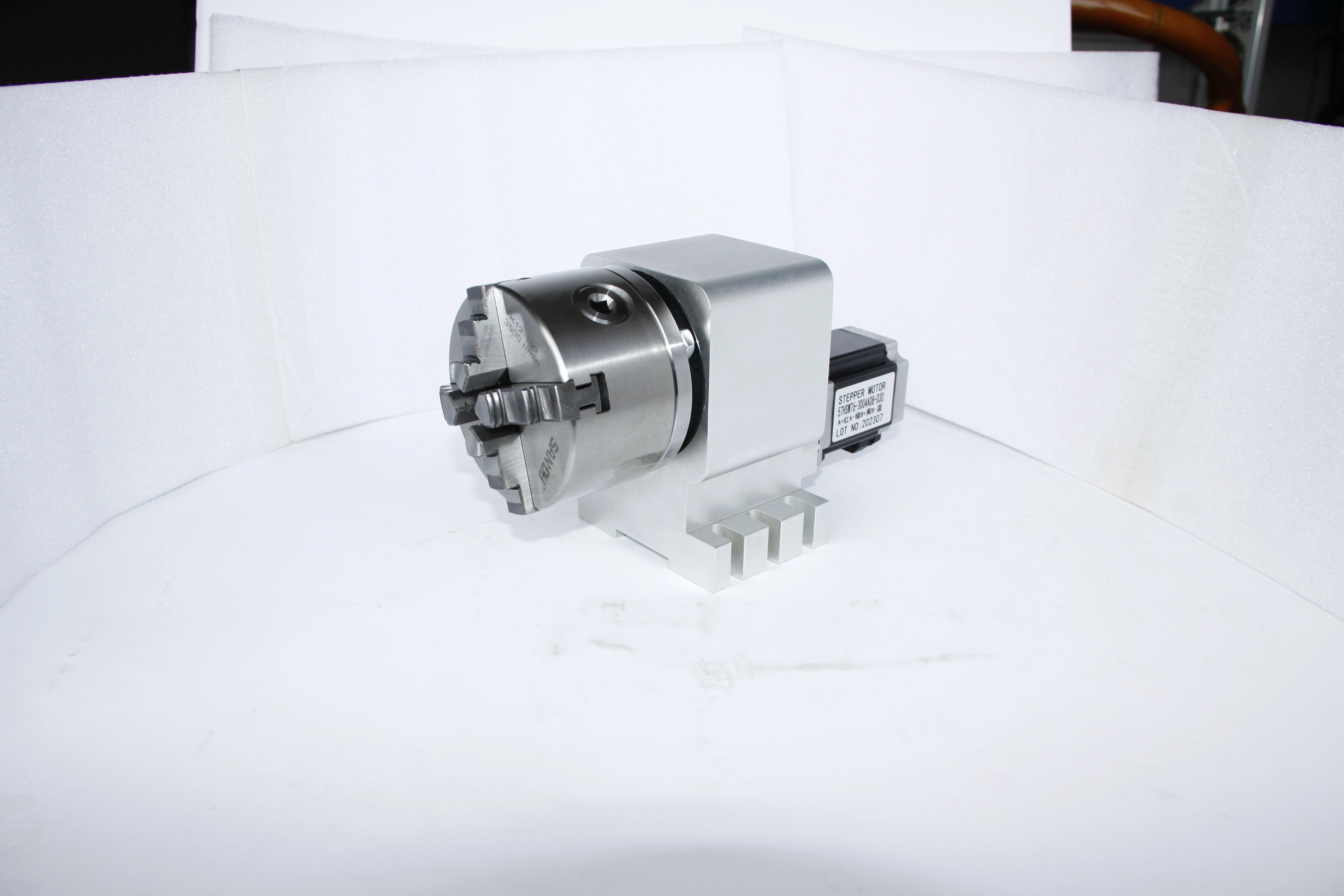 CNC Rotary 4th Fourth A Axis Kit Dividing Head Gearbox Gear Reduction 10:1 With 3 4 Jaws 100mm Chuck