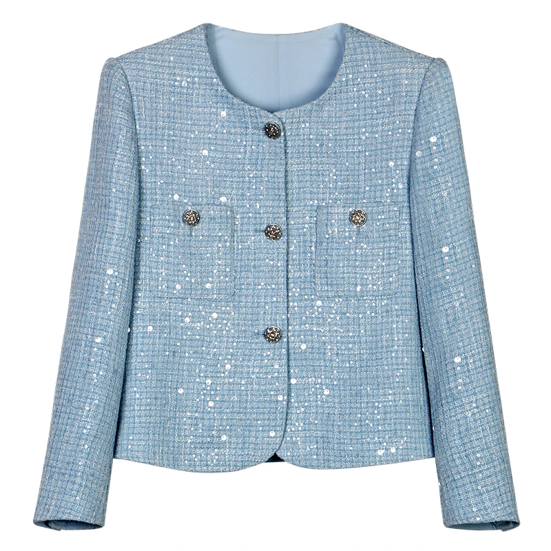 

2025 fashionable ladies high-end temperament dignified niche design casual jacket tops