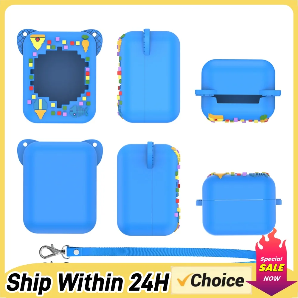 Silicone Cover for Digital Pet Interactive Virtual Pets Shockproof Carrying Case with Lanyard Protective Cover Accessories