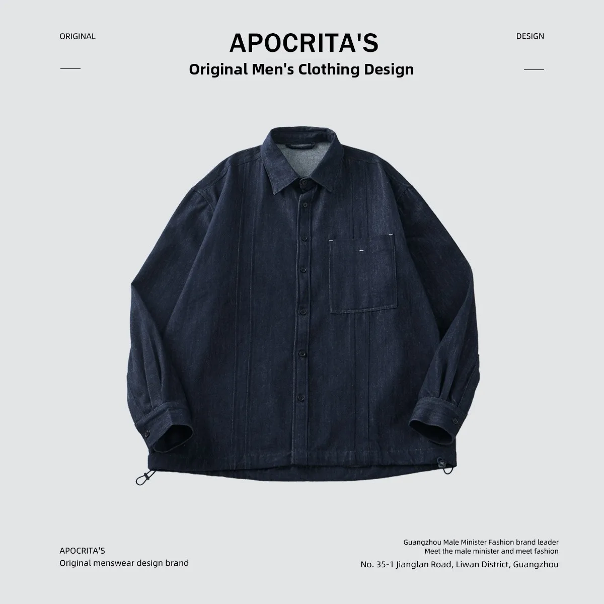 

Men's Loose Fit Long Sve Denim irt Jaet Autumn Casual Sle Turn-down Collar Classic Blue Cotton 00% Faionable