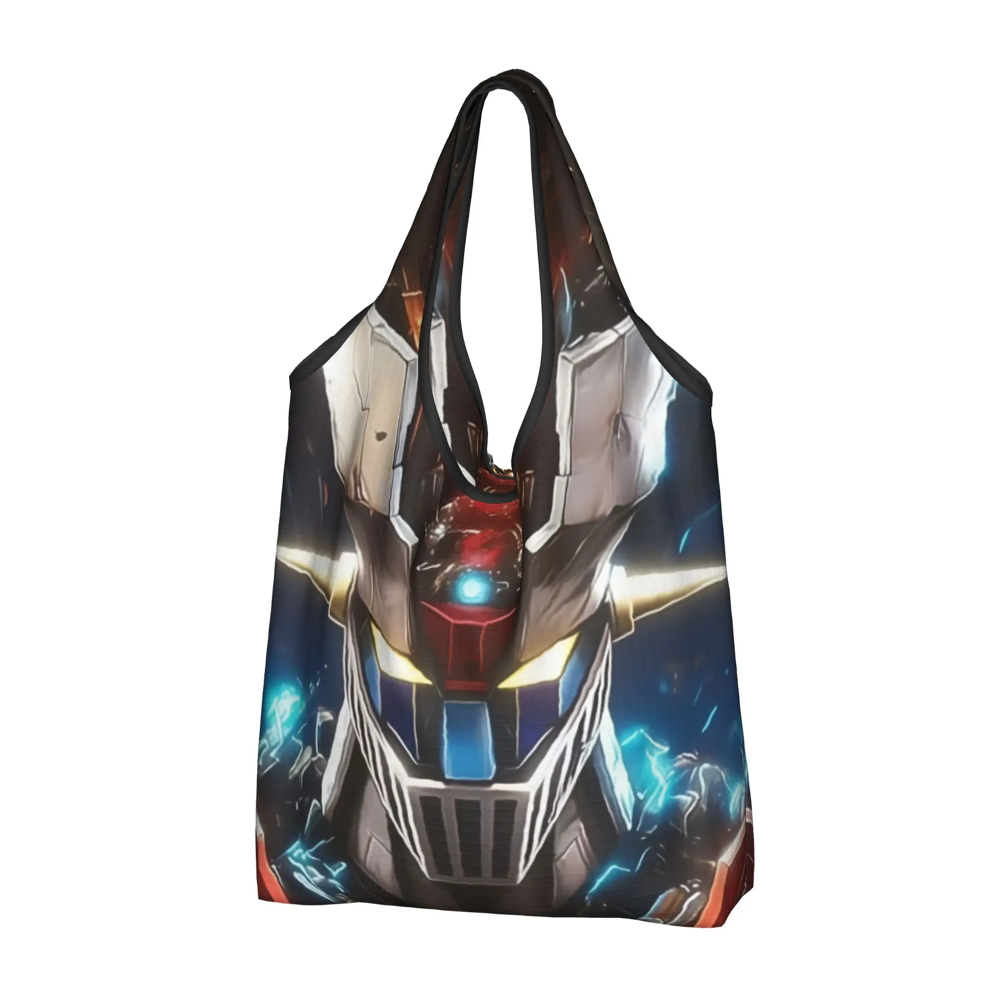 Reusable Comic G-Grendizeres Manga Shopping Bag Women Tote Bag Portable Japan Grocery Shopper Bags