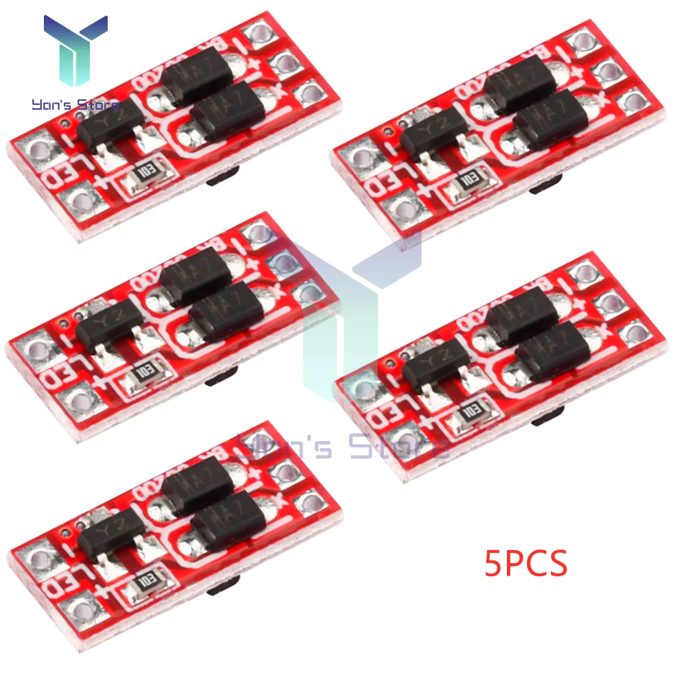 5PCS DC12V 1A Ultra Small Mini Light LED Brake Flash Control Movement IC Car Triggered Powered On For A Long Time Flash Module