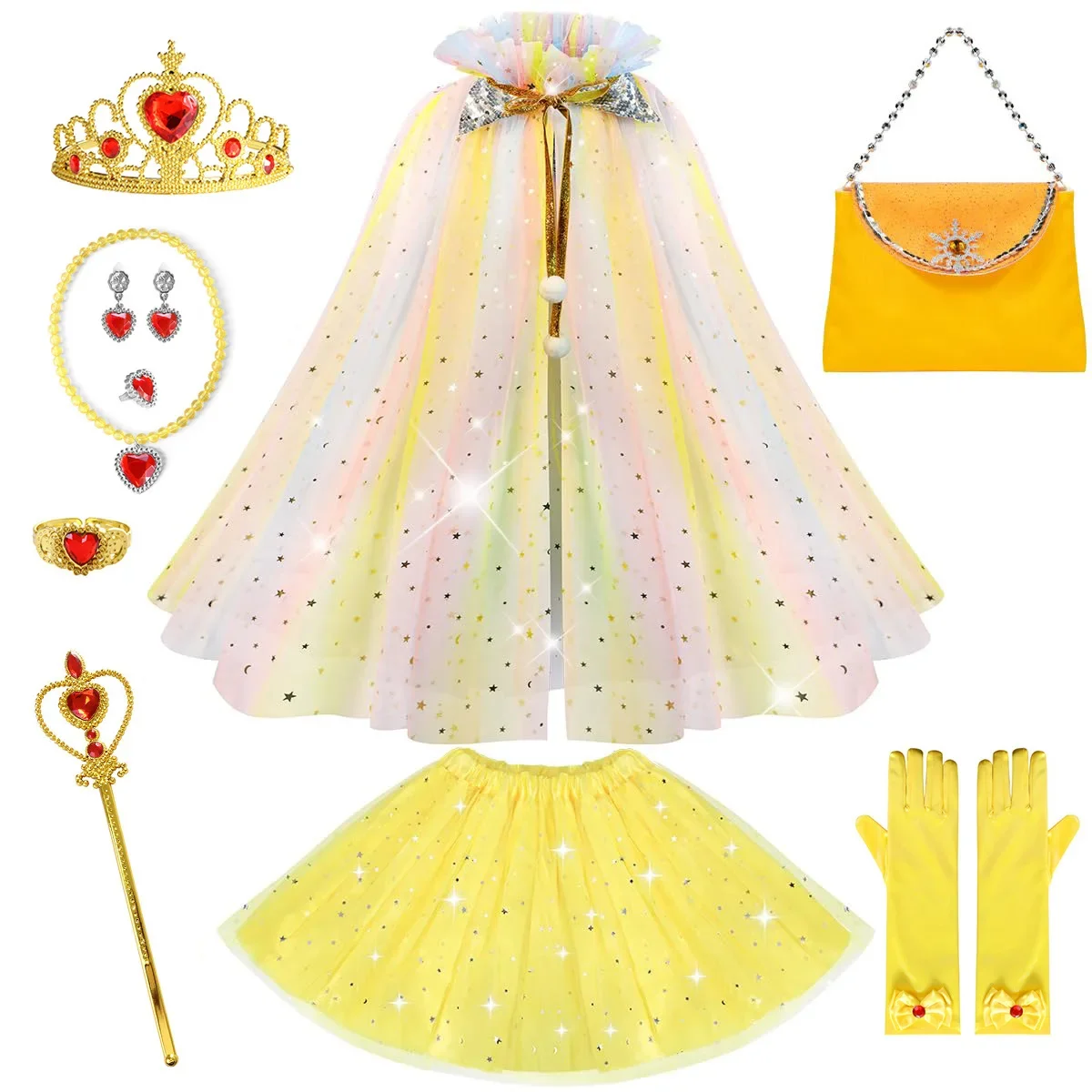 Girls Halloween Carnival Birthday Party Dress Up Outfit,Kids Mermaid Sequin Cape Cloak Princess Cosplay Costume,party outfit