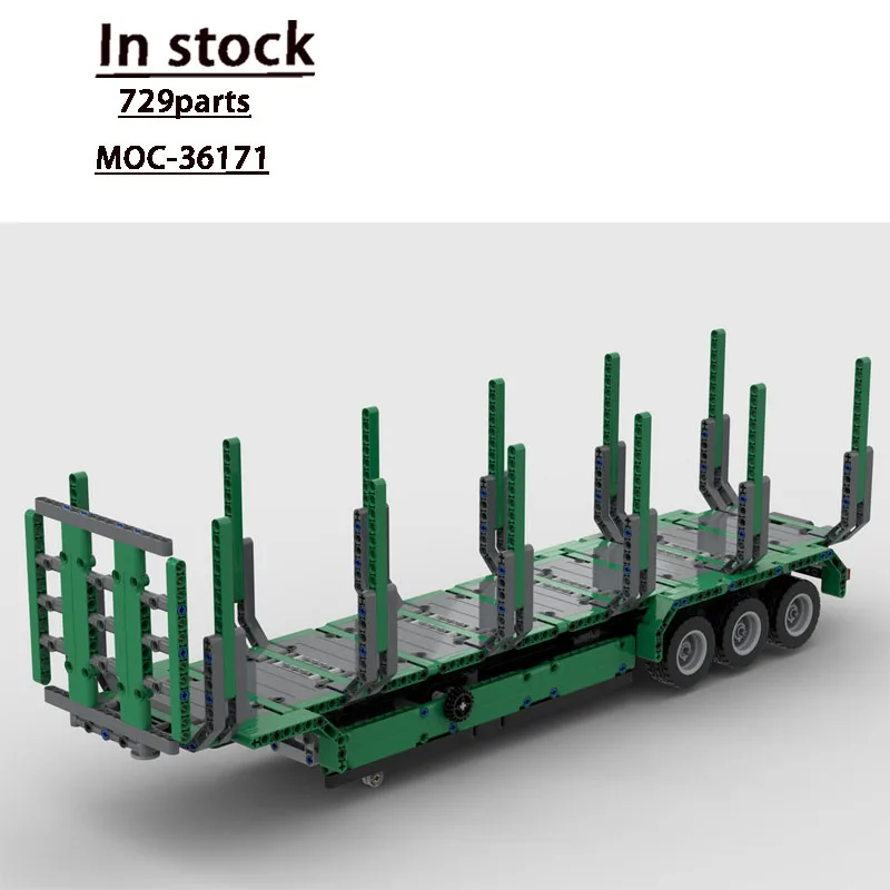 

MOC-36171 Classic New Cargo Transport Dump Truck Building Block Model 729 Parts MOC Creative Boys' Children's Birthday Toy Gift