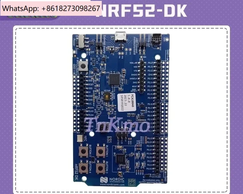 

NRF52-DK Комплект макетной платы Nordic Blue nRF52832Scopca10040 Оценочная плата