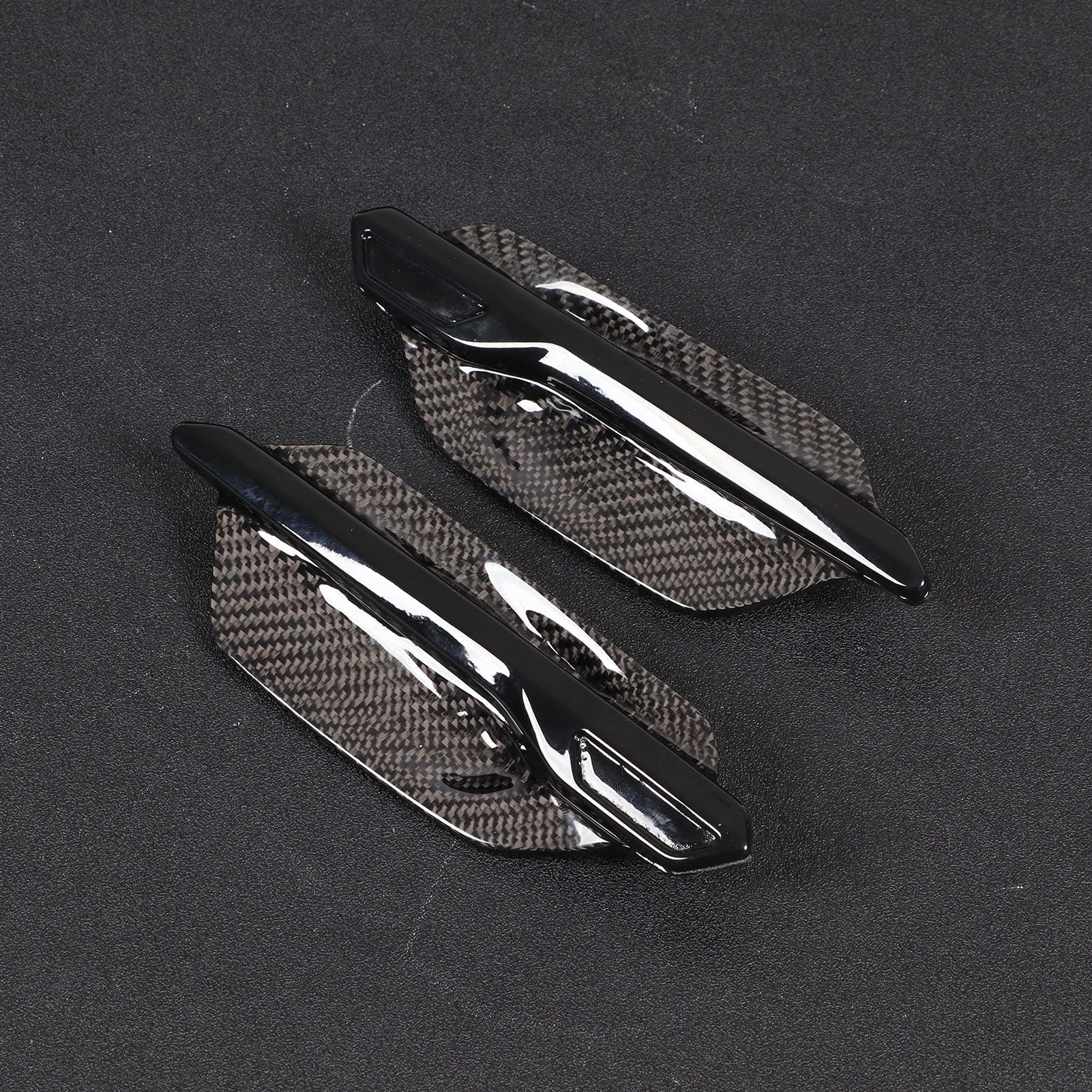 2Pcs/Set Carbon Fiber Side Marker Air Vent Cover Trim Replacement For BMW M2 F87 2015‑2020