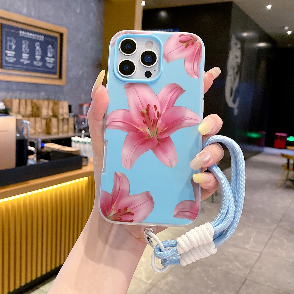 Pembe Zambak Çiçekli Bileklik  - Lanyard Phone Strap incelemesi ve fiyatı