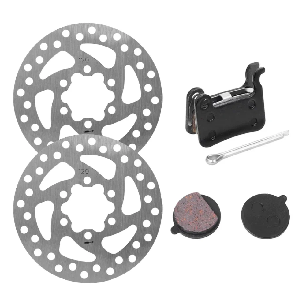 Bremsersatz-Kit 120mm Bremsscheibe Bremsbeläge für Ninebot ZT3 ZT3Pro Vorder- und Hinterbremszubehör Bremsscheibe