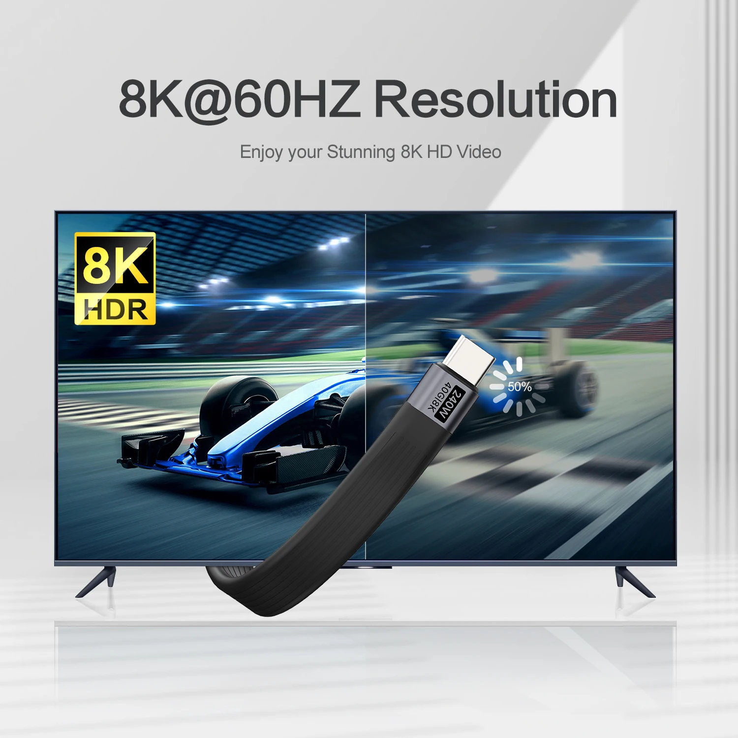 سلسلة المفاتيح المحمولة USB 4 كابل بيانات PD 240 واط 5A نوع C سلك شحن سريع 40 جيجابت في الثانية نقل البيانات Thunderbolt 3/4 8K @ 60 هرتز آيفون
