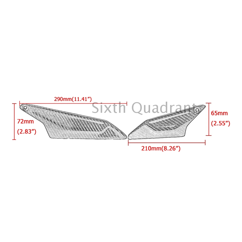 Motorcycle Carbon fiber Side Panel Covers Set Fits For HONDA  X-ADV 750 XADV750  2021-2022 Motorbike Accessory