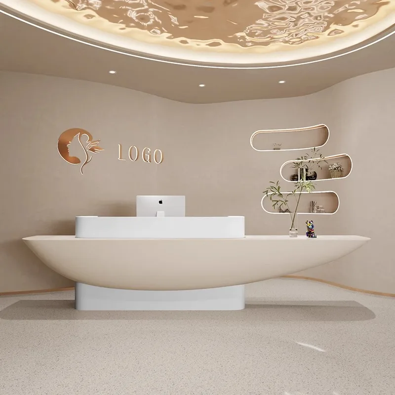 

European Church Reception Desks Beauty Closet Information Reception Desks Hospital Escrivaninha Para Quarto Replica Furniture