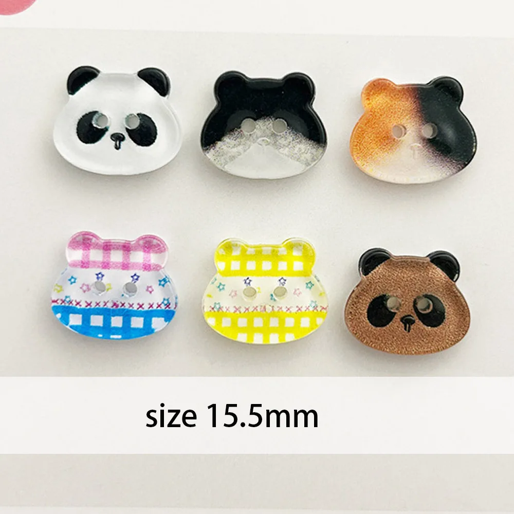 10pcs Acrylic Buttons Cartoon Buttons For Children Clothing DIY Sweater Coat Decorative Handmade Sewing Supplies Accessories