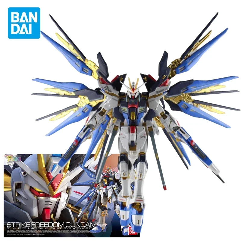 

Bandai Strike Freedom Gundam Action Figure ZGMF-X20A Freedom Gundam Mobile Suit Gunpla Assembly Model Kit Toys for Boys