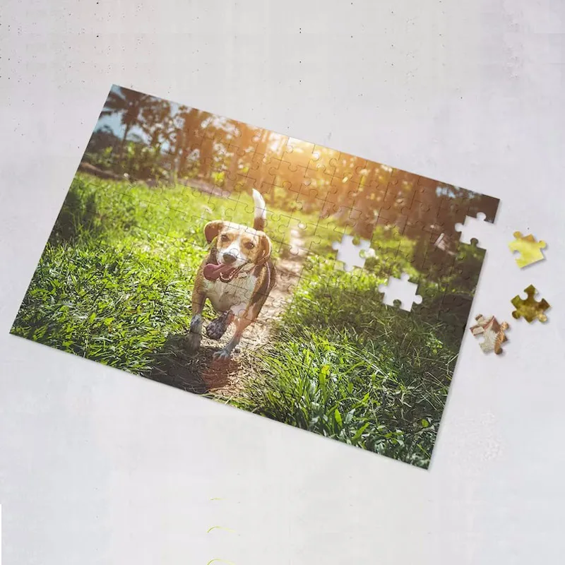 Personalized Photo Puzzle Family Gift Custom Jigsaw Puzzle with Picture 300/500,/1000 Pieces Puzzle Box From Memory Photo Gift