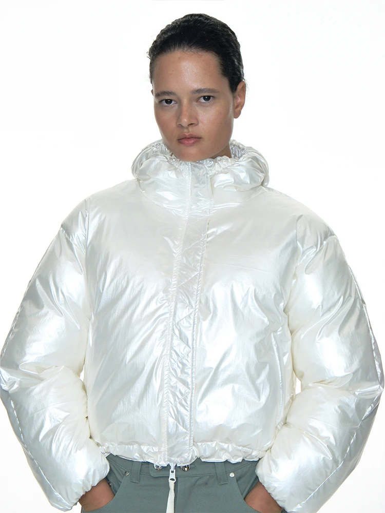 

Теплое двустороннее хлопковое пальто с плиссированным поясом, новое, для женщин, для повседневной носки, утепленное