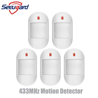 433MHz Motion Detector PIR Infrared Sensor Wireless Detectors Support 5V USB Power Supply For Home Burglar Security Alarm System