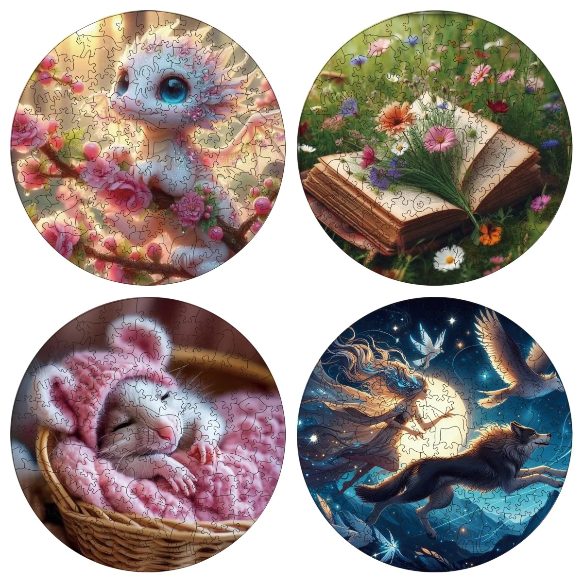 

Dragon Mouse Puzzles Unique Shape High Quality Jigsaw Puzzle Wooden Puzzle Best Gift For Child