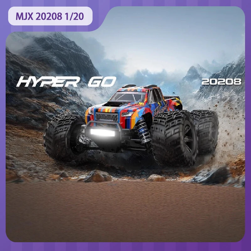 

MJX 20208 1/20 Rc Car Brushless Remote Control Car Mini Monster High-Speed Off-Road Model Children'S Adult Toys Holiday Gift
