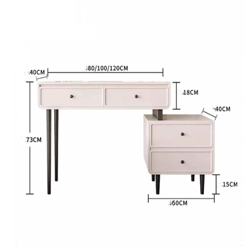 Luxury Dresser Vanity Table Organizer Drawers Bedroom Vanity Table Storage Coiffeuse Avec Miroir Et Tabouret Bedroom Furniture