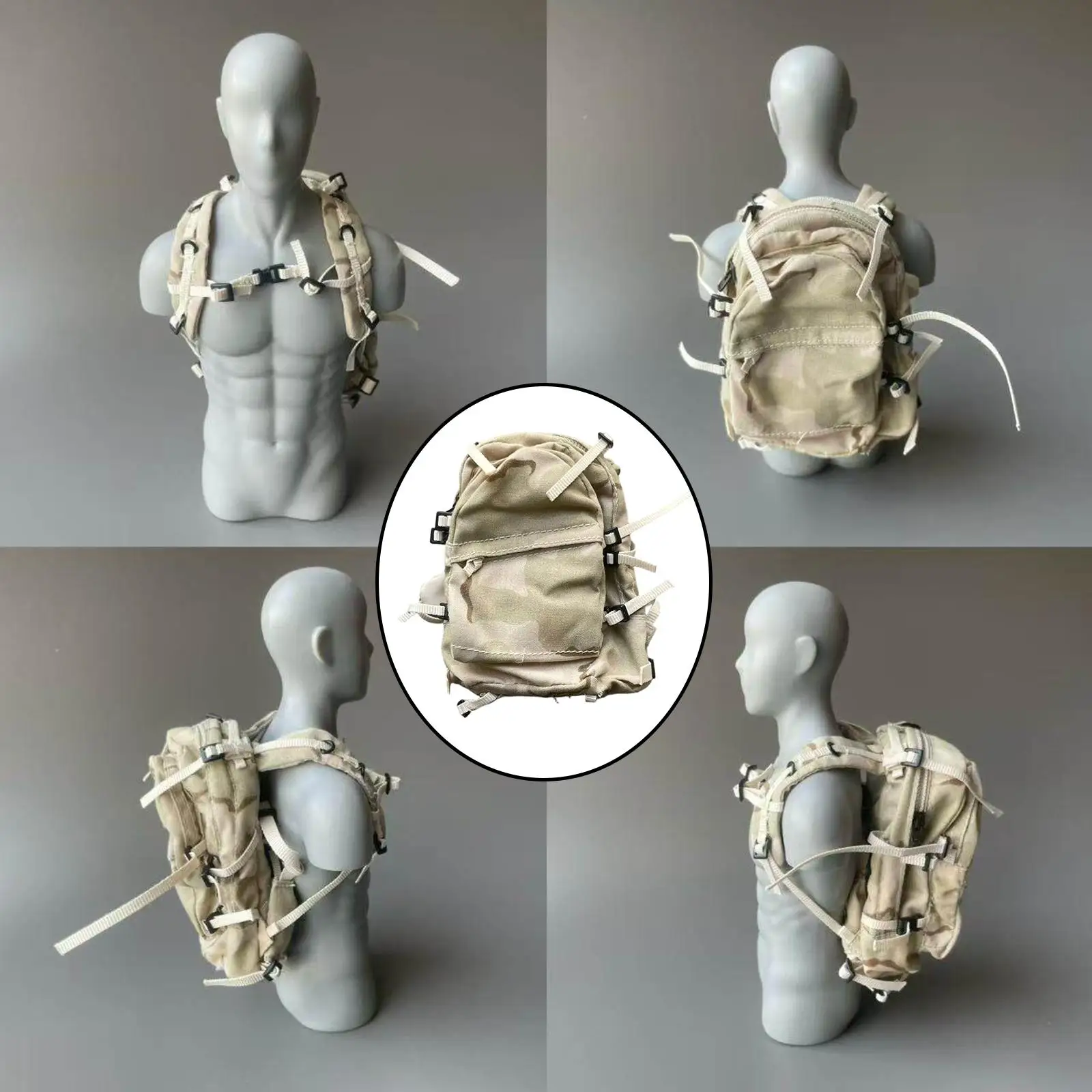 

Миниатюрный рюкзак в масштабе 1/6, классическая реалистичная модель, декоративная сумка, аксессуар для костюма, рюкзак для кукол, снаряжение для 12-дюймовых фигурок, для переодевания.