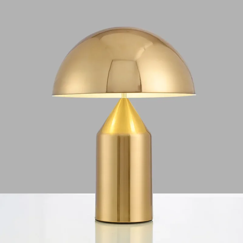 cogumelo led table lamp decoracao para casa preto ouro branco mesa estar sala de jantar quarto cabeceira luzes metal reading lamp 01