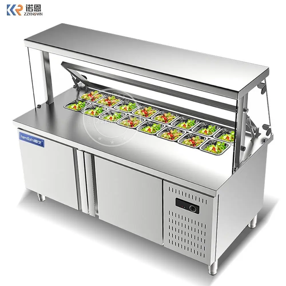 Best quality commercial machine milk tea business equipment Salad table