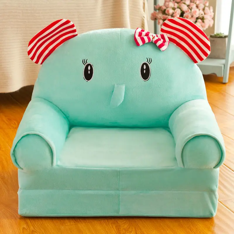 Children\'s Elephant Sofa Cute Cartoon Seat Kids Couch Lazy Sofa Children\'s Furniture Lamb Velvet Seat Baby Mini Leisure Chair