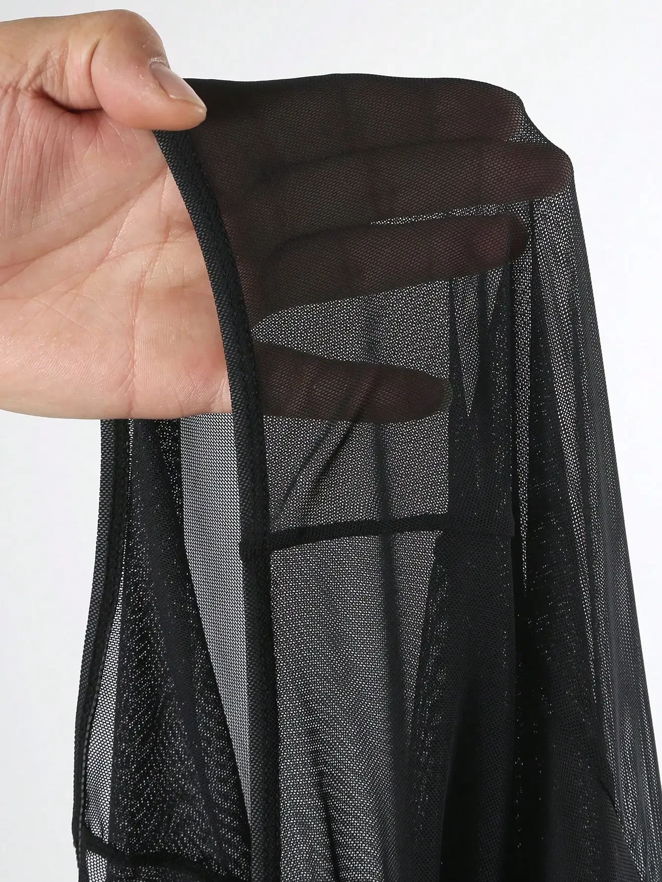 New solid color bikini split mesh swimsuit three piece set