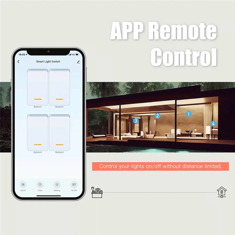 CS-Tuya Zigbee Schakelaar Single Fire Zero Fire Universele Schakelaar Afstandsbediening Timing Controle 120Type Drukknop Wandschakelaar US Plug