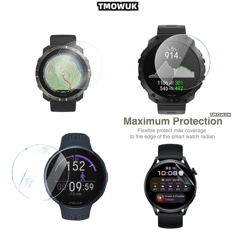 

For Polar Grit X2 Pro GritX2 - Rugged 9H Tempered Glass, Ensures Maximum Screen Safety