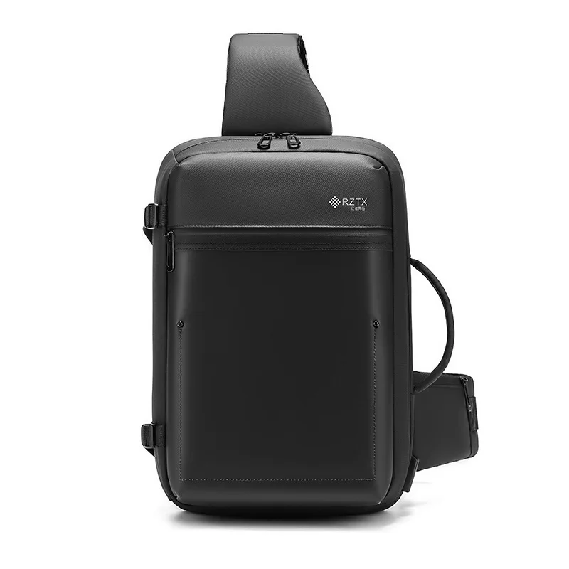 Tela led dinâmica sling saco impermeável app controle publicidade crossbody saco masculino oxford pacote de peito sacos com usb
