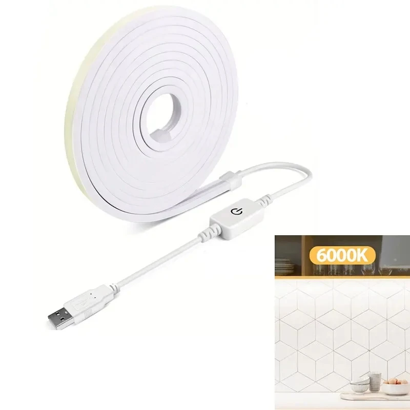 Touch Sensor Neon LED Strips USB 5V Dimmable 108LED/M DIY Home Decor Flexible Tape Neon Signs Belt Waterproof Lighting Lamp