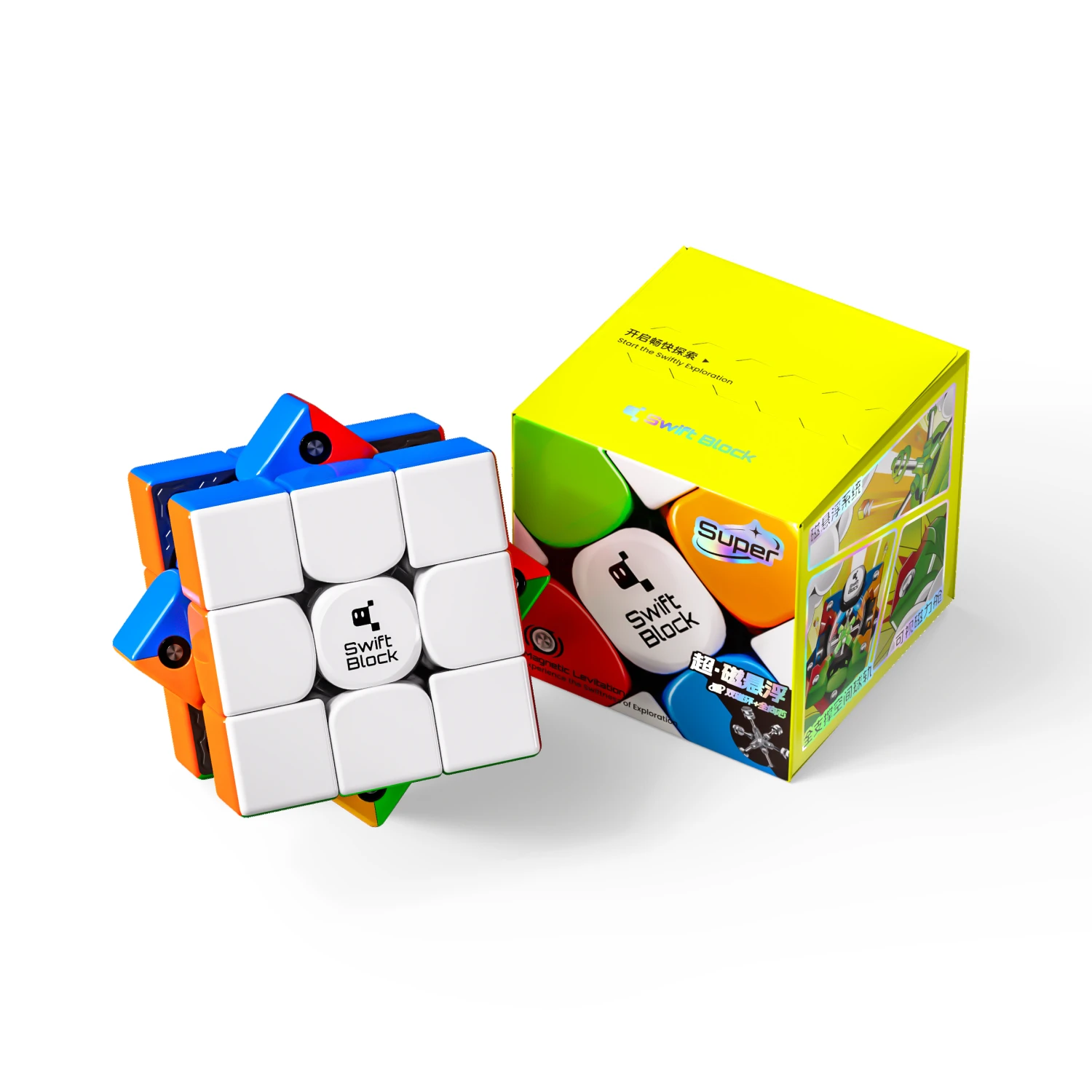 [JudyCube] GAN Swift 3x3 Super Maglev UV 3x3 Magnetische Magic Cube Gan 355 S Stickerless Fidget Toys Magische Kubus Puzzel