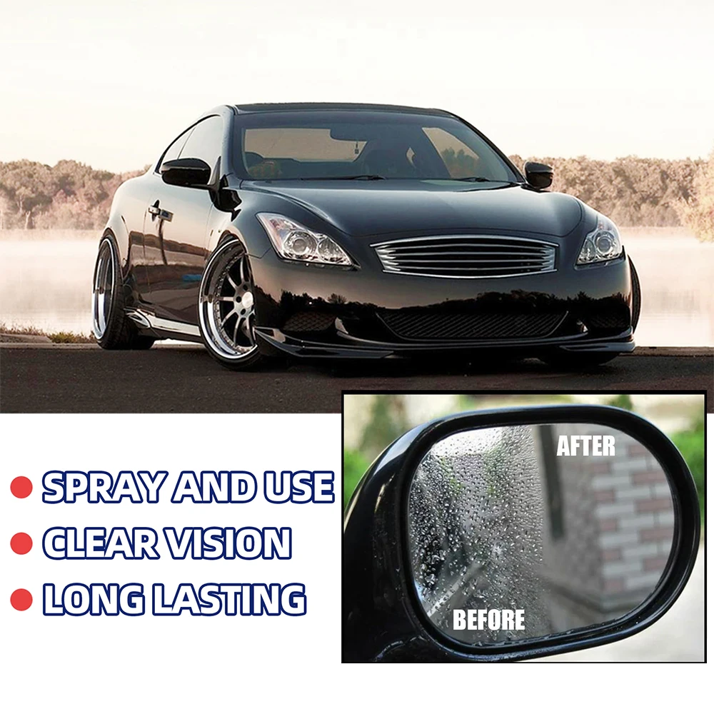 30ml Automobile Anti-Fog Glass Coating Agent Windshield Rearview Mirror Anti-Fogging Car Bus