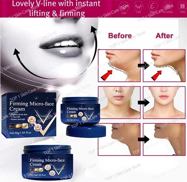 

V-Face Firming Cream Anti Age Wrinkle Face Lifting Cream Tighten Double Chin Whitening Moisturizing Shape Skin Care Products