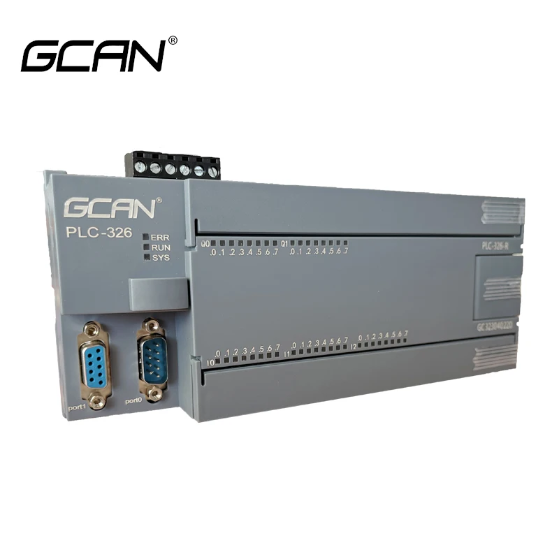 

GCAN Integrated PLC Controller 24-way Digital Input 16-way Digital Output Support CANopen/Modubs RTU/TCP Master-slave Protocol