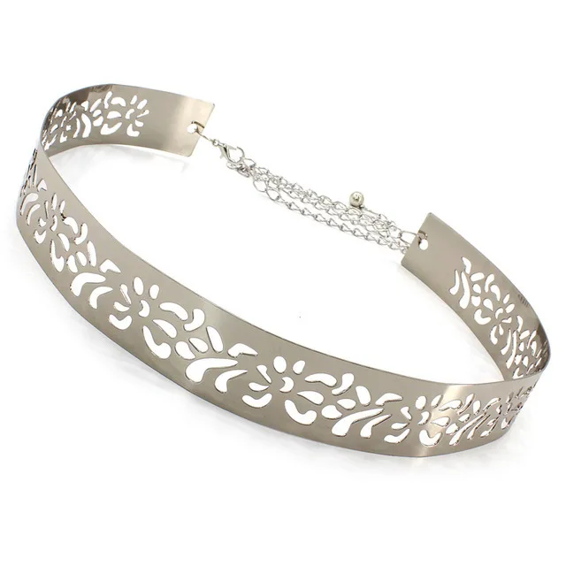 Trendige Spiegel-Metallplatte, Taillengürtel, Korsett-Kette für Damen, europäisch-amerikanischer Stil, Kleider, dekoratives Accessoire, 2 cm, 3 5 cm Breite – Detail 14