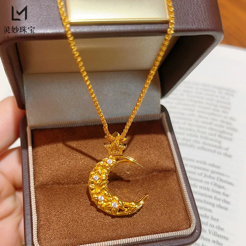 

Gold Shop 999, 24 К, настоящее золото, точка, бриллиант, звезда, луна, любовь, кулон, ожерелье, звезда, цветок, цепочка на ключицу, изысканный подарок для подруги