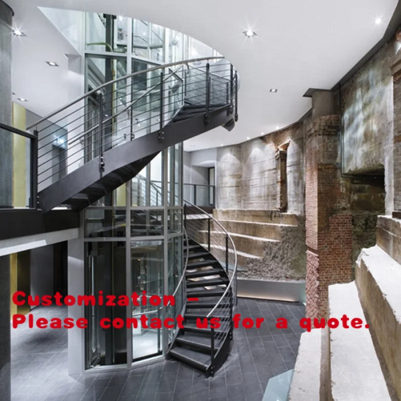 

Customize.stairs with platform with curved stairs decorations design