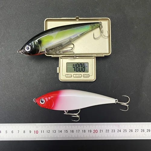 Imagen 2 del producto 130mm 48g 3D cebo Twitch costero Señuelos de Pesca señuelo de trucha de agua salada cebo de largo alcance lápiz Pesca fundición lubina Minnow Wobblers