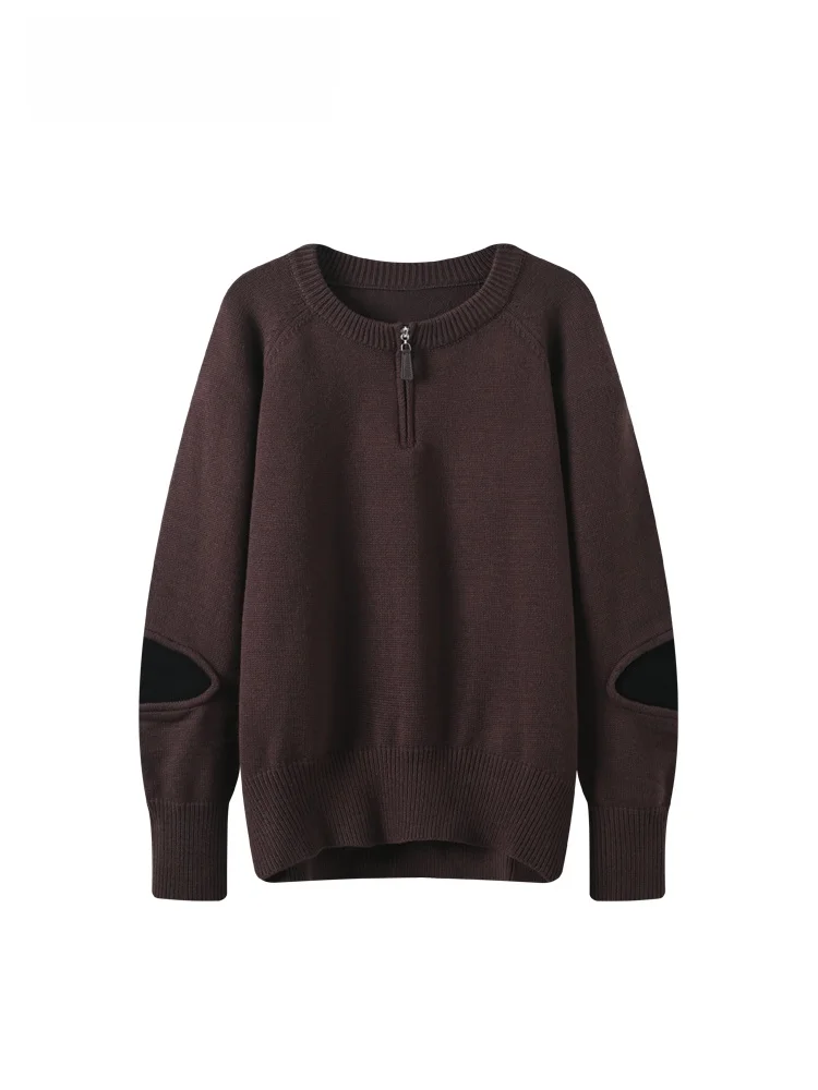 

Loose Long Sve round Ne Knitted Sweater for Women plus Size Casual Sle Comfortable Breathable Autumn Winter Top