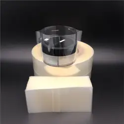 600pcs/lot Clear PVC Heat Shrink Sleeve Film Bands For 5g 10g 15g 20g Plastic Cosmetic Bottles Jars Pot Containers