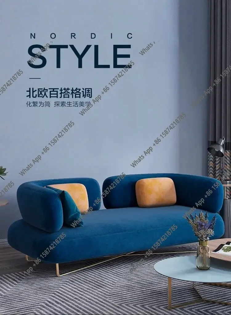 

A45 скандинавский современный минималистичный тканевый диван для маленькой квартиры, простой европейский легкий роскошный удобный диван для гостиной, прямой ряд