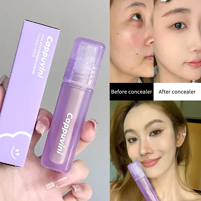 Vloeibare concealer Lichtgewicht donkere cirkel Smet Minimaliserende romige concealer Natuurlijke afwerking voor make-up voor de gevoelige huid